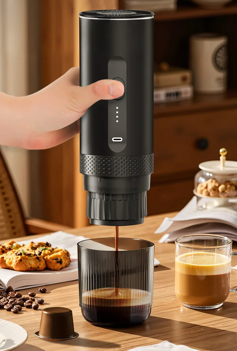 Machine à café expresso électrique sans fil pour voiture et camping-car