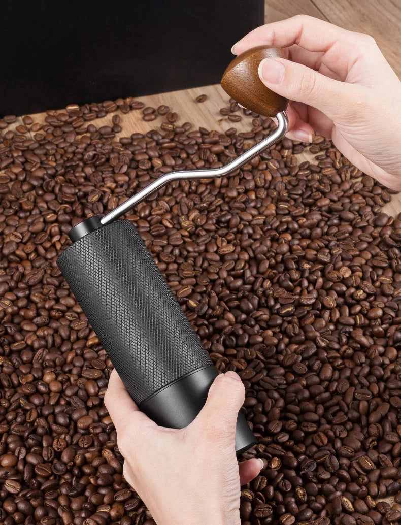 Moulin à Café Manuel avec Meule Conique en Acier Inoxydable, Broyeur Portable de Qualité