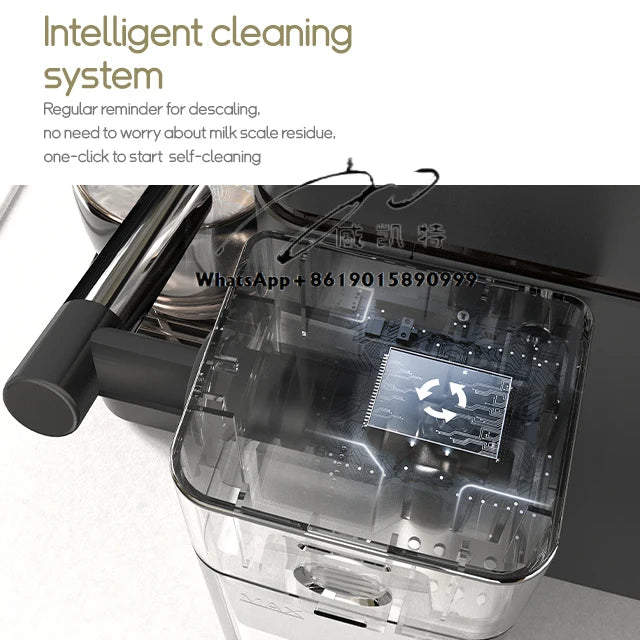 HiBREW  Capsule Coffee Machine Automatic Frothed Milk Cappuccino and Latte Espresso Coffee Maker H15
