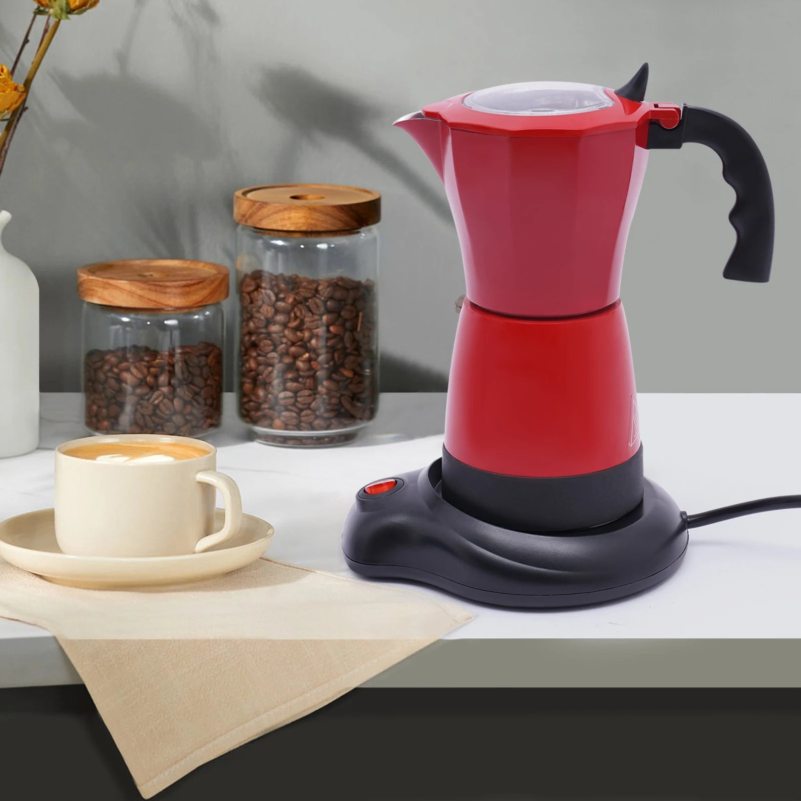 Machine à expresso, Cafetière avec joint d'étanchéité, Cafetière pour salons de thé et voyages