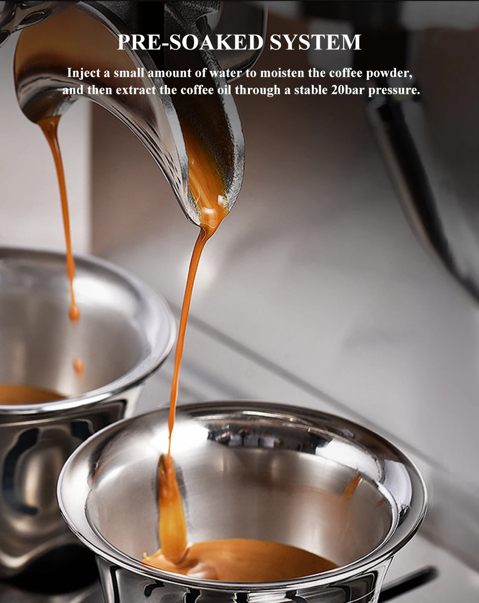 Machine à café HIBREW Barista Pro 20 bars, de la mouture à l'espresso