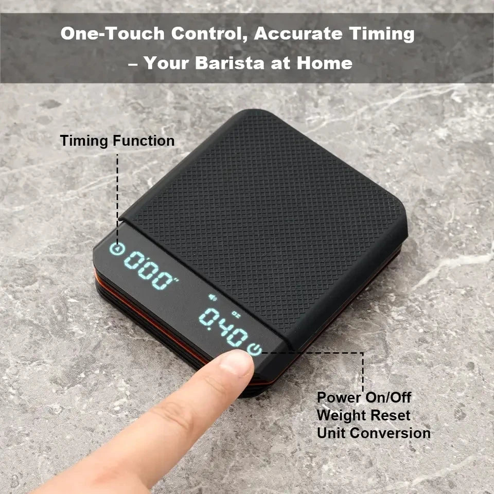 Mini balance de cuisine portable numérique rechargeable de haute précision avec écran LED