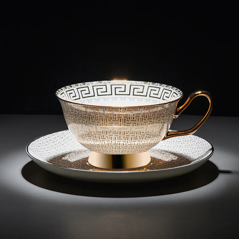 Ensemble de tasses à café européennes en porcelaine fine, grain fin, céramique créative, Phnom