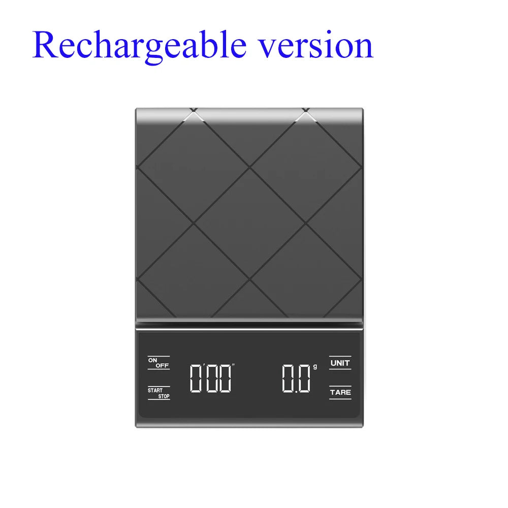 Balance de cuisine numérique 3kg/0.1g, grammes, électronique, haute précision, portable avec minuteur pour café et expresso
