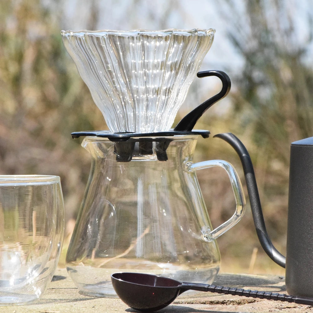 Coffret Cadeau Café de Luxe Moulin Cafetière à Main Filtre Goutte à Goutte en Verre Café Domestique