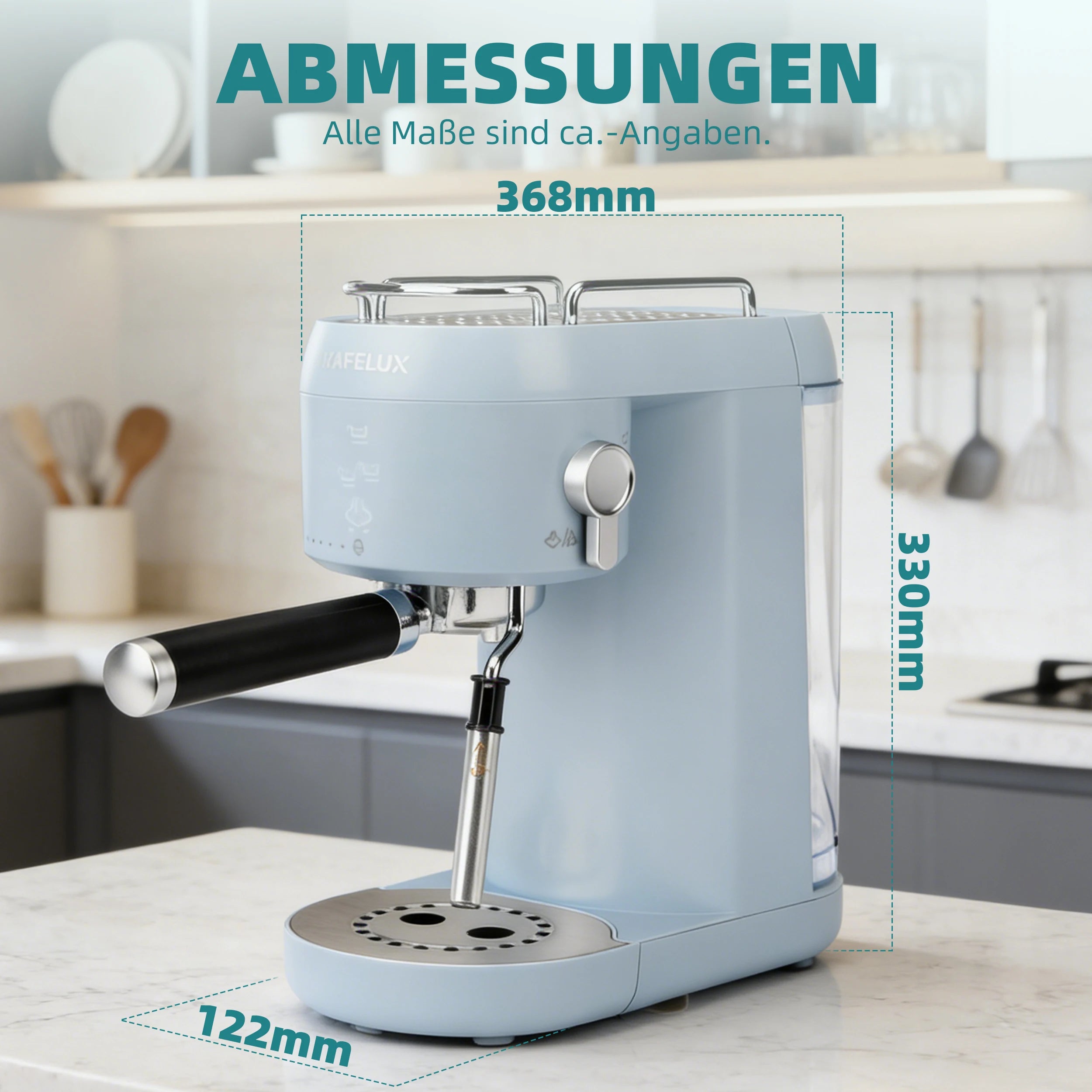 Machine à Café Expresso Semi-Automatique Fonction DIY Réglable Pour Cappuccino