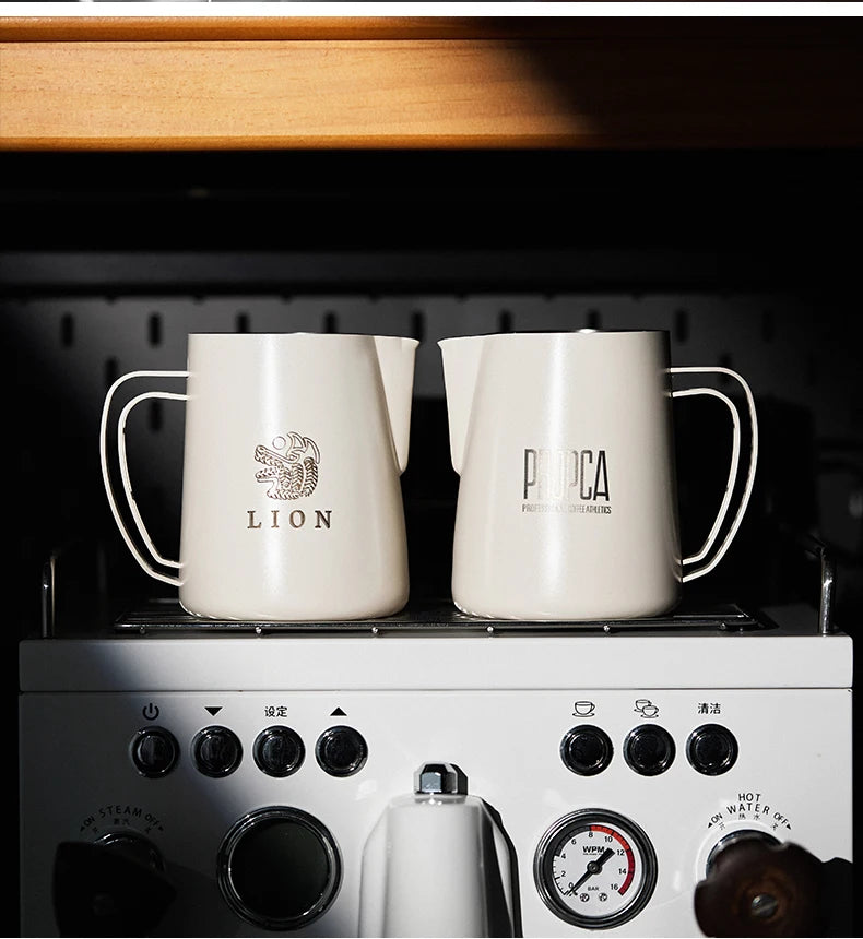 Pichet moussant en acier inoxydable pour machine à expresso