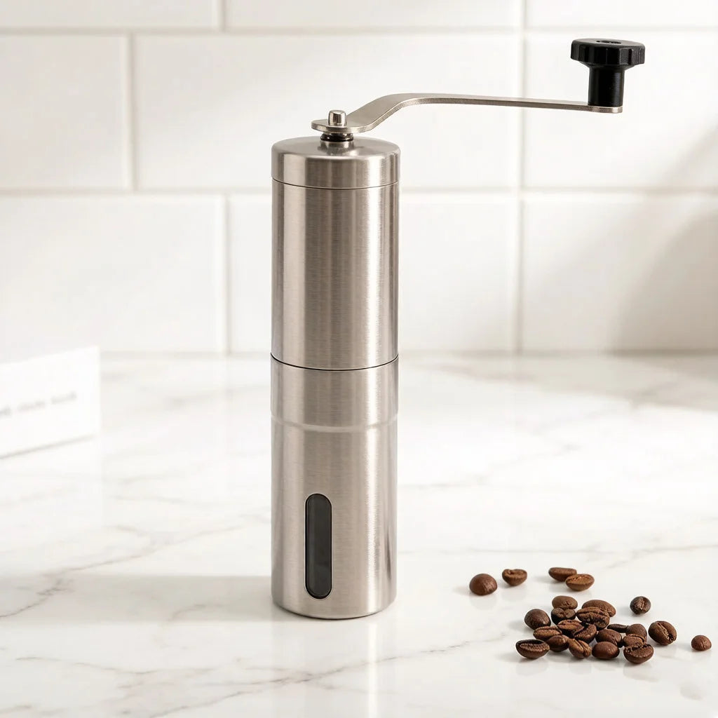 Moulin à Café Manuel Portable Premium, avec Boîtier et Céramique Premium