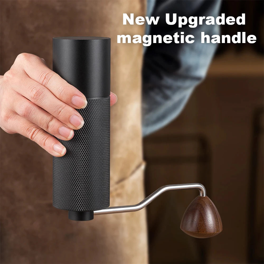 Moulin à Café Manuel avec Meule Conique en Acier Inoxydable, Broyeur Portable de Qualité