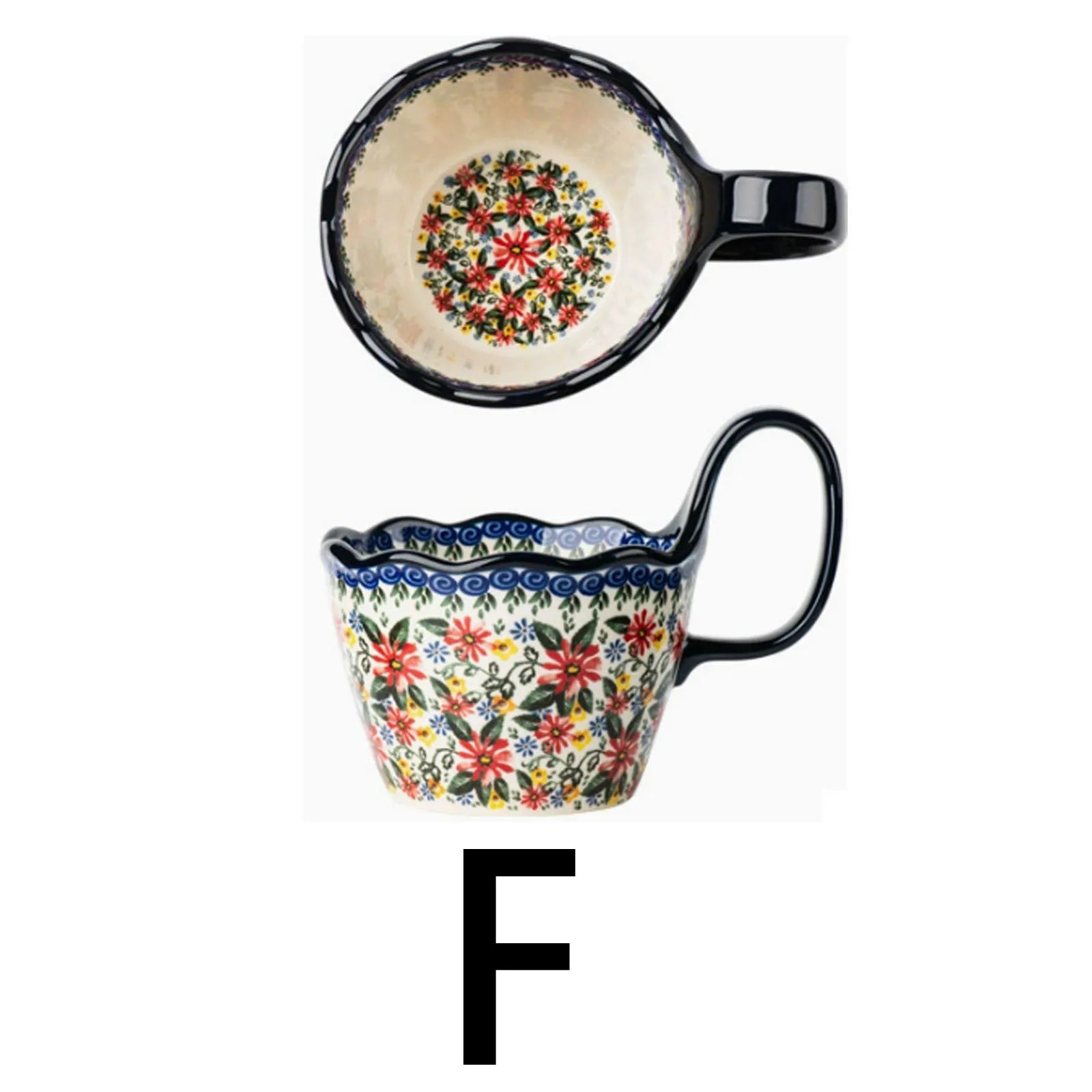 Tasse en céramique stylée, avec anse pour une prise en main facile, tasse à café et à thé.