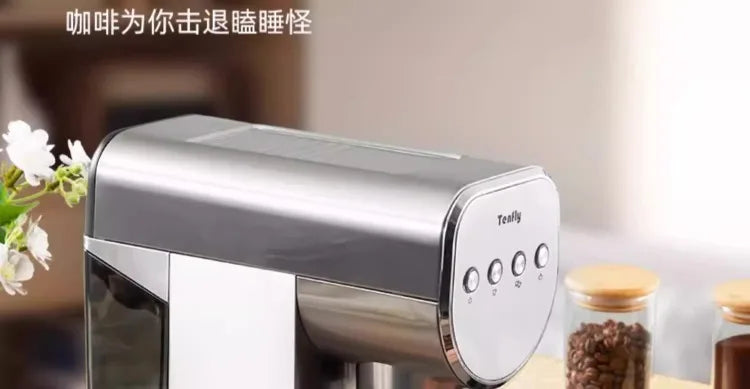 Machine à expresso semi-automatique Tenfly avec pompe 20 bars, compacte pour la maison