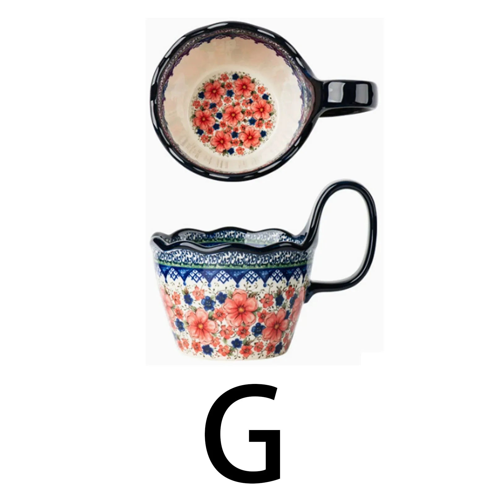 Tasse en céramique stylée, avec anse pour une prise en main facile, tasse à café et à thé.