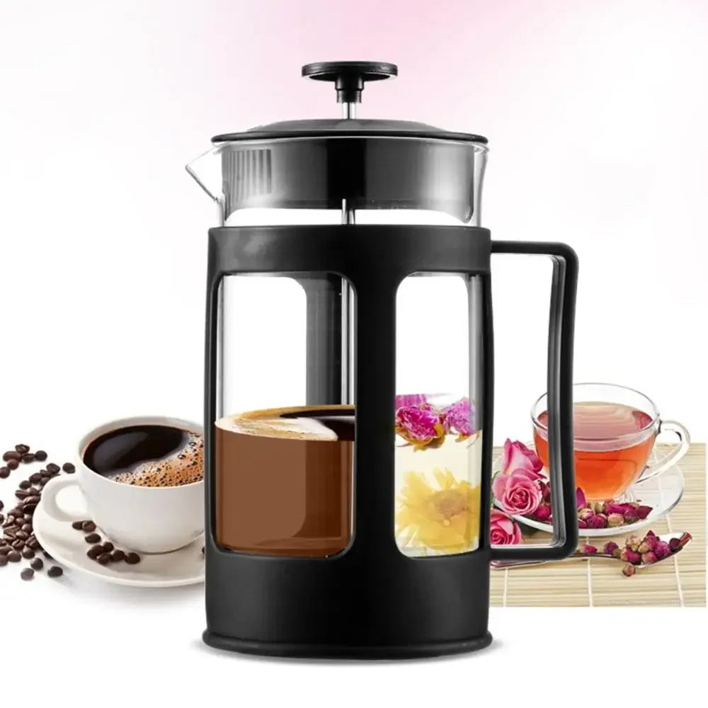 Thickened Borosilicate Glass Tea Maker French Press Brewing Kettle Coffee Pot