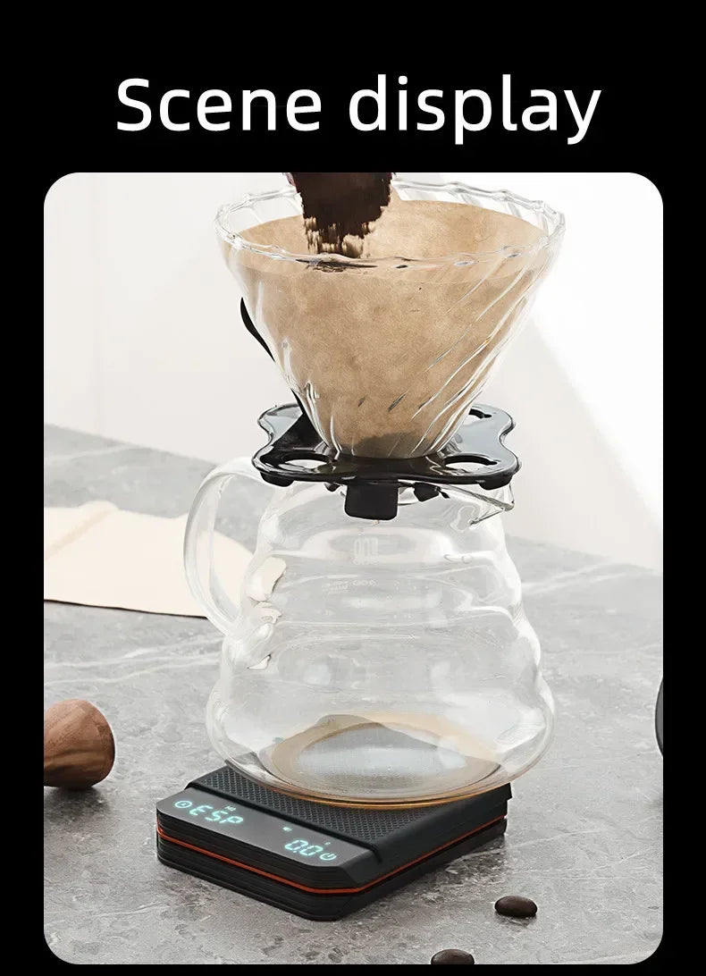 Mini balance de cuisine portable numérique rechargeable de haute précision avec écran LED
