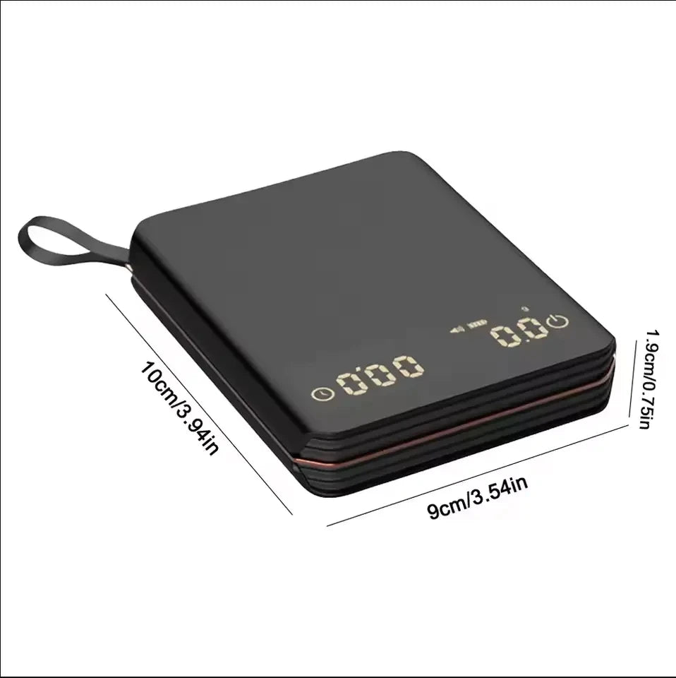 Mini balance de cuisine portable numérique rechargeable de haute précision avec écran LED