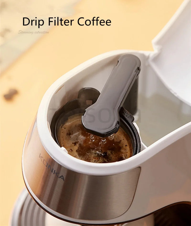 Cafetière automatique de petite taille pour la maison, machine à café filtre pour le bureau