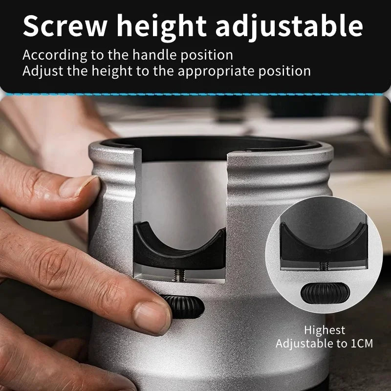 Support de porte-filtre à café, support de tasseur à expresso, base de café réglable en aluminium