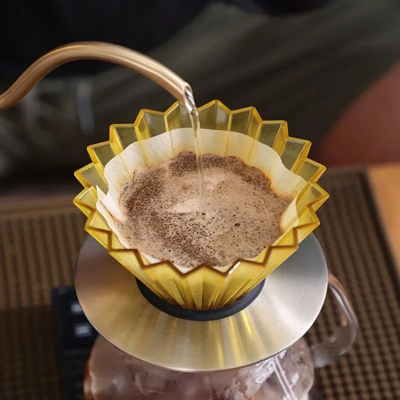 Kit de filtre à café origami en résine pour 1 à 2 tasses, extérieur