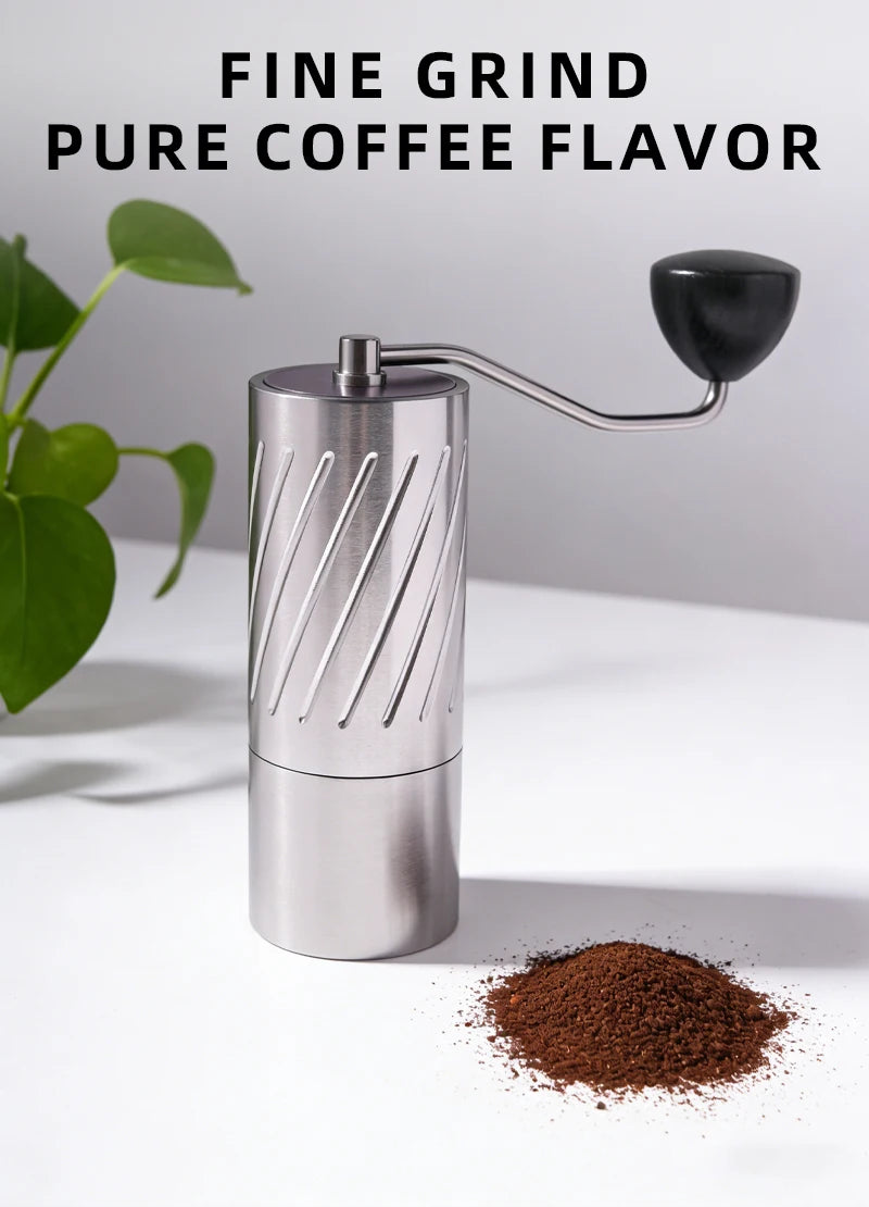 NOUVEAU Broyeur à café manuel conique 7 étoiles portable en acier inoxydable de haute qualité
