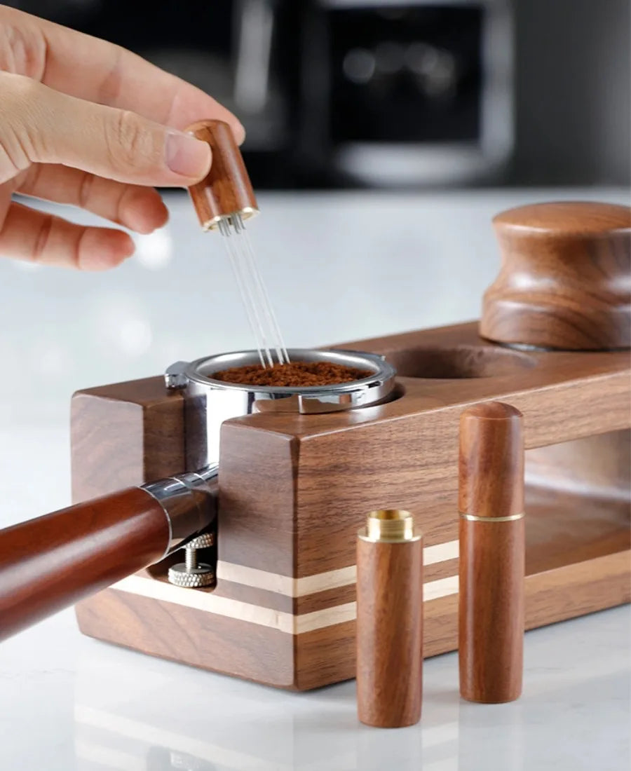 Coffee Stirrer Needle Distributor Coffee Powder Stirrer Wood Handle Coffee Stirring Tool WDT Tools Barista Accessories