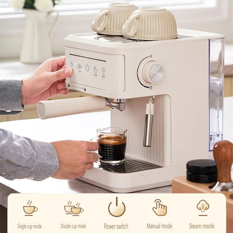 Machine à café électrique italienne 20 bars, machine à expresso professionnelle