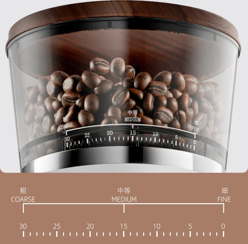2-in-1 Coffee Machine with Grinder & Milk Frother - 15Bar Espresso Maker for Hot/Iced Coffee Grinding Degree Adjustment Office