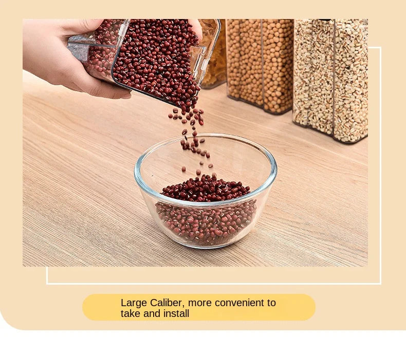 Lot de boîtes de rangement hermétiques pour cuisine, bocaux scellés pour céréales, conteneurs à épices empilables pour tiroir