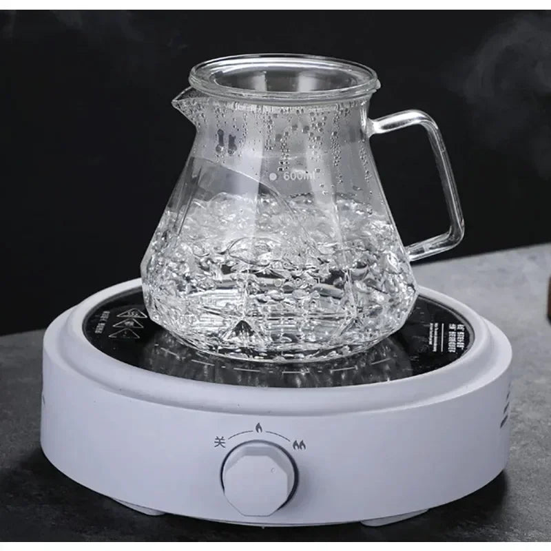 Cafetière en verre Diamond Fashion Design, serveur à café en verre pour café filtre