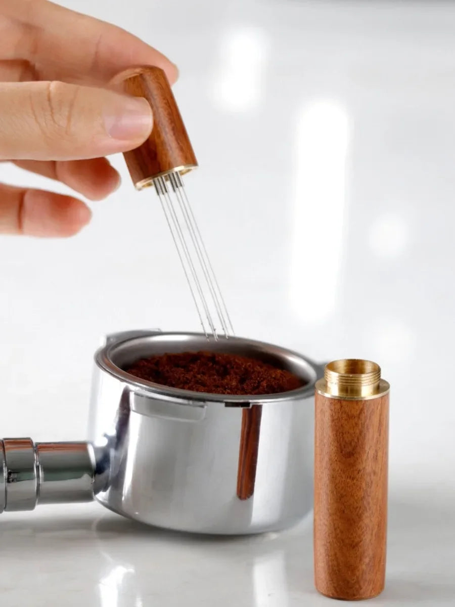 Coffee Stirrer Needle Distributor Coffee Powder Stirrer Wood Handle Coffee Stirring Tool WDT Tools Barista Accessories