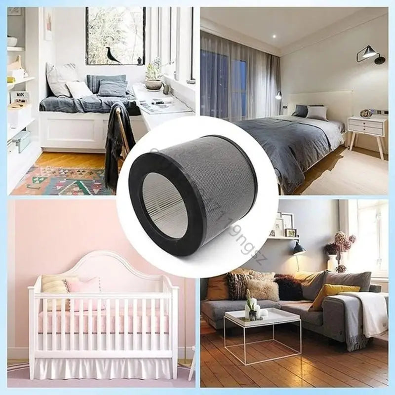 2x Filtre de purificateur d'air Filtre de remplacement HEPA à haute efficacité au charbon actif