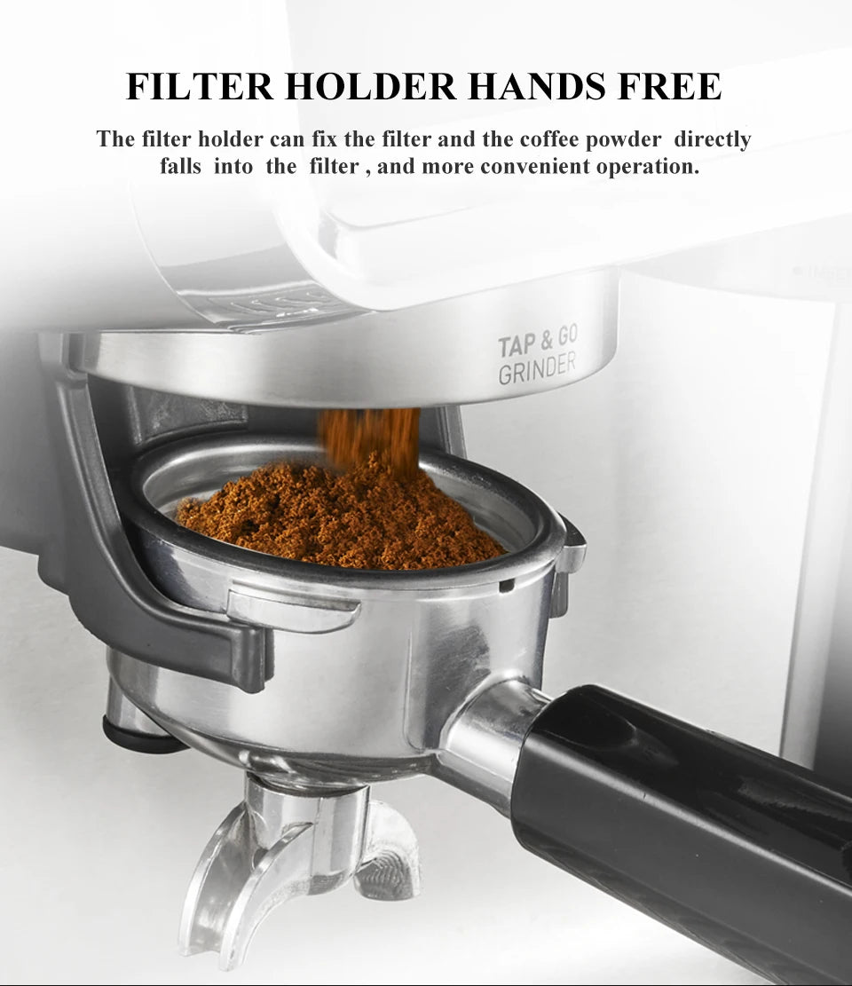 Machine à café HIBREW Barista Pro 20 bars, de la mouture à l'espresso
