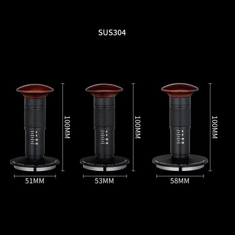 Coffee Tamper Impact 4 Spring Constant Pressure 30lb 51mm 53mm 58mm For Breville Espresso Accessory Barista Tool 304 Stainless