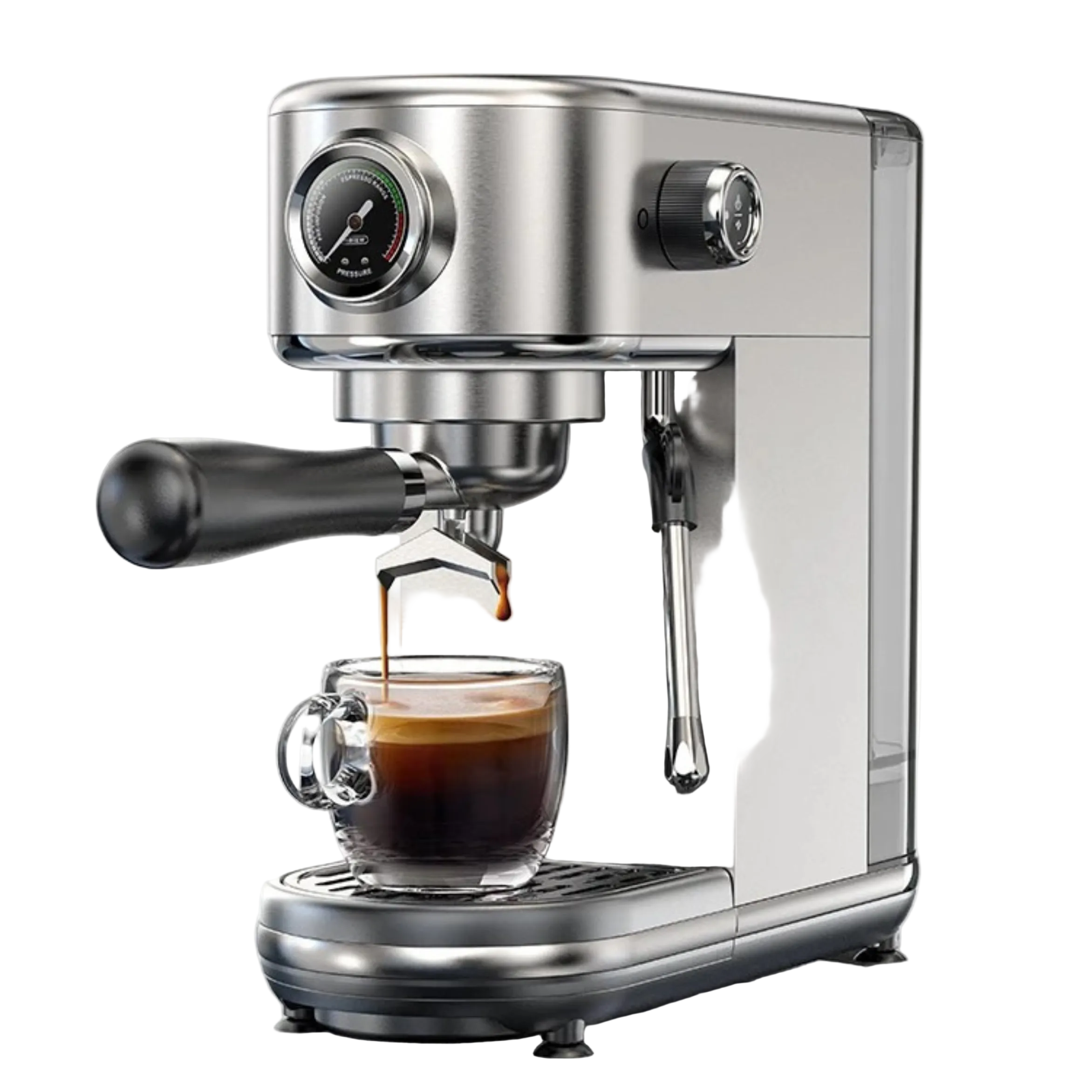 HiBREW 20Bar Semi Automatic Espresso Coffee Machine Temperature Adjustable Cold/Hot Super Slim Coffee Maker Cappuccino H10B