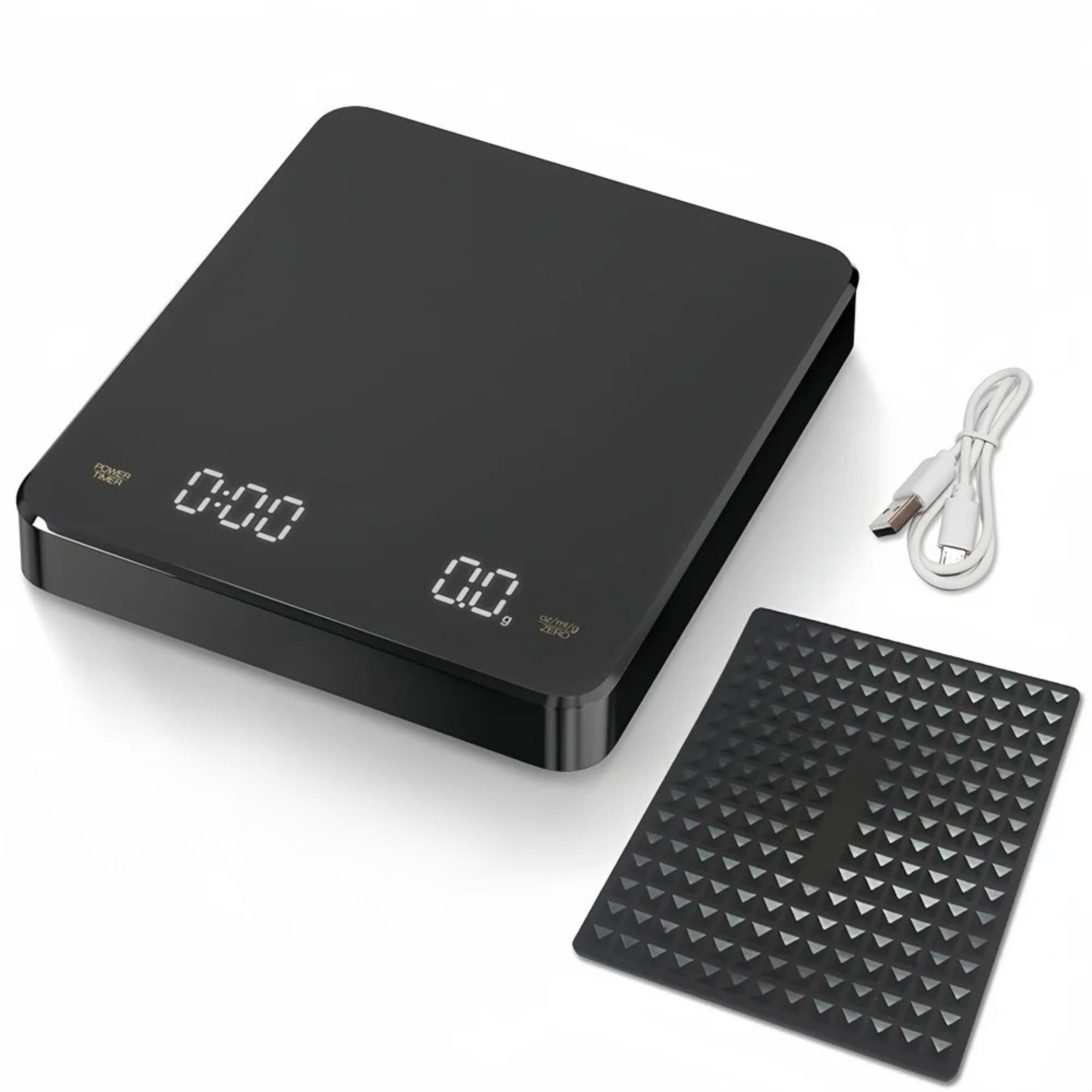 High-precision Electronic Coffee Scale with Waterproof Pad LED Display USB Timing Professional Home Coffee Accessories 3kg/5kg