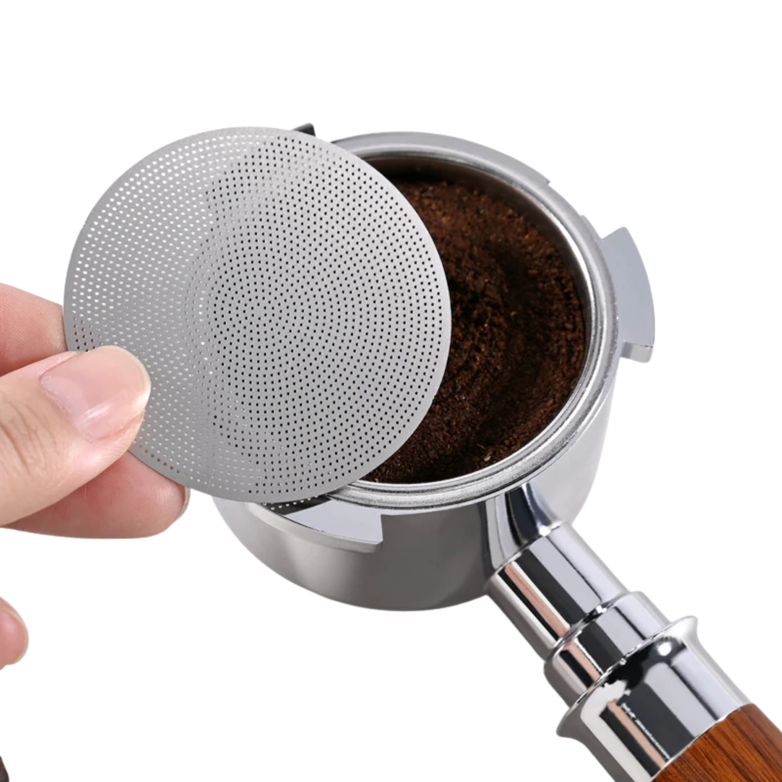 Espresso Coffee Puck Screen 0.2mm Espresso Filter Holder 51/53/58.5mm For Delonghi Breville Portafilter Accessory Barista Tool